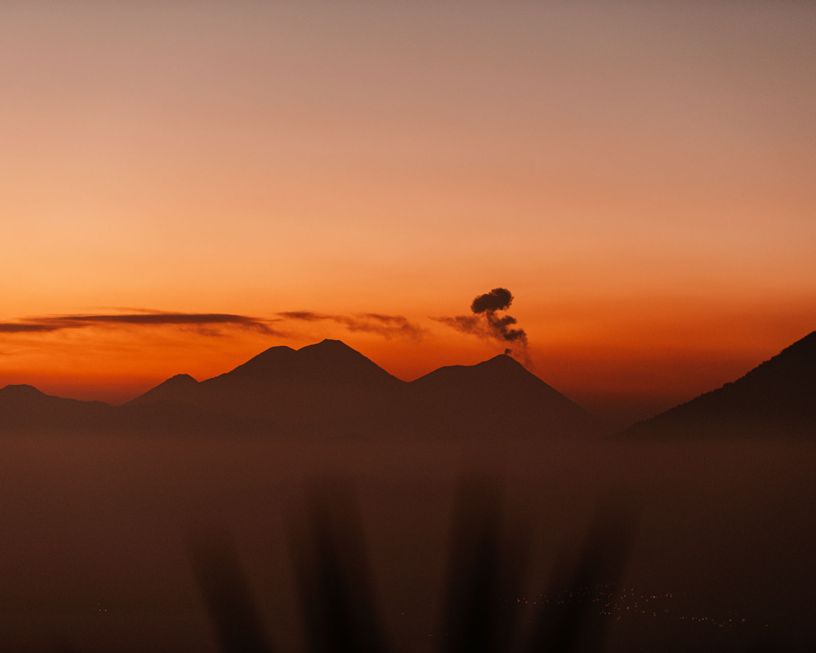 photo of sunrise overlooking Lake Atitlan